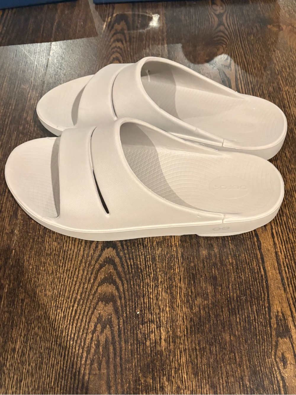 OOFOS OOahh Slide in nomad tan men’s size 12 recovery comfort slip on - Picture 11 of 11